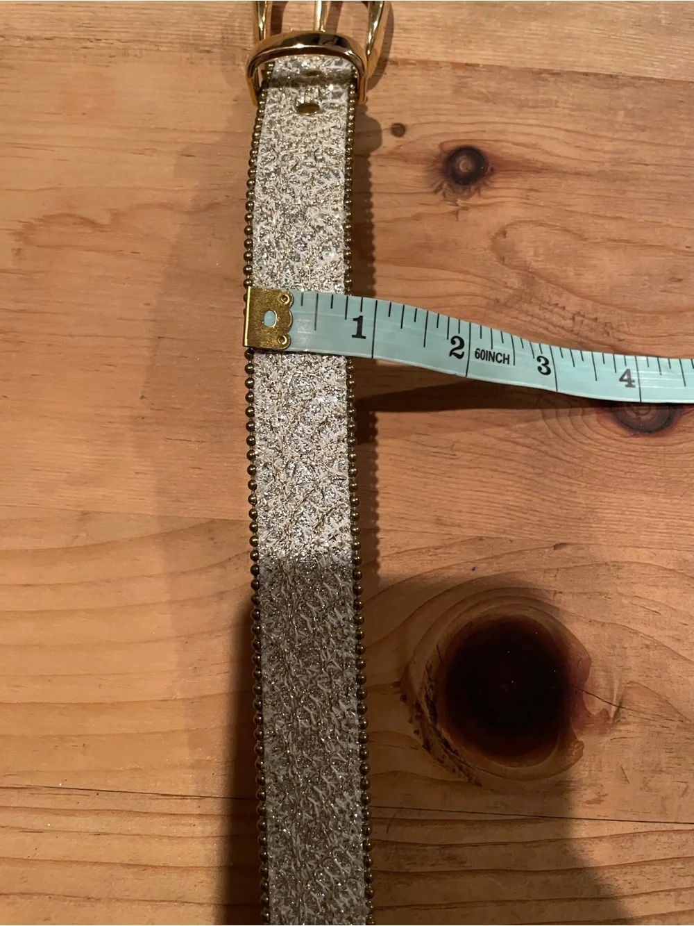 Vintage Elite Silver Gold Sparkle Bling belt Y2K dressy or casual western L
